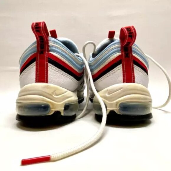 Nike Air Max 97 Gundam Men's USA 10 White University Red Blue CW6986-100 GUC/EUC - Picture 9 of 16